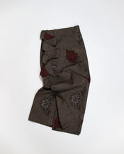 画像をギャラリービューアに読み込む, 変わり色紙に抽象画模様織り出し本場泥大島紬(5マルキ)