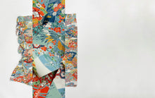 画像をギャラリービューアに読み込む, 地紙に花古典柄模様