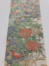 画像をギャラリービューアに読み込む, 水辺に花・鳥風景模様【シュッケニ】