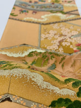 画像をギャラリービューアに読み込む, 屏風に時代人物風景模様【シュッケニ】