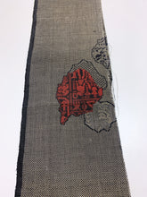 画像をギャラリービューアに読み込む, 変わり色紙に抽象画模様織り出し本場泥大島紬(5マルキ)