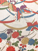 画像をギャラリービューアに読み込む, 菊に荻蝶模様総楓地紋【シュッケニ】