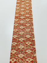 画像をギャラリービューアに読み込む, 雪輪青海波に花模様手織り節紬【L】