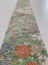 画像をギャラリービューアに読み込む, 水辺に花・鳥風景模様【シュッケニ】