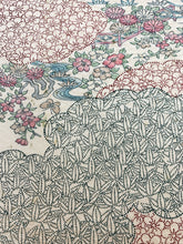 画像をギャラリービューアに読み込む, 雲取りに花模様総地紋【ギャザータイプ】