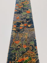 画像をギャラリービューアに読み込む, 色紙に花鳥・御所車模様【シュッケニ】