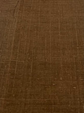 画像をギャラリービューアに読み込む, 手織り紬薄泥茶(片袖刺繍付き)【M】