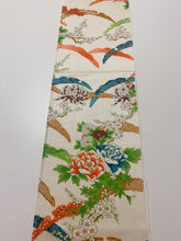 画像をギャラリービューアに読み込む, 雪芝に牡丹梅菊模様総地紋(付け下げ)【シュッケニ】