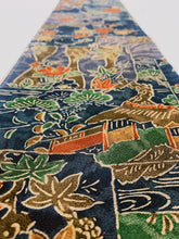 画像をギャラリービューアに読み込む, 色紙に花鳥・御所車模様【シュッケニ】