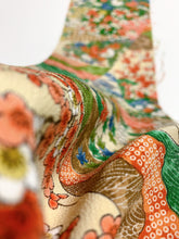 画像をギャラリービューアに読み込む, 裂取りに草花模様