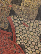 画像をギャラリービューアに読み込む, 縮緬地に誰袖に花古典柄模様【S】