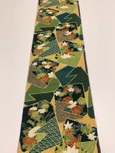 画像をギャラリービューアに読み込む, 色紙に花・古典柄上代紬