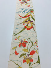 画像をギャラリービューアに読み込む, 流水に草花付け下げ総菱地紋模様【S】