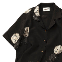 画像をギャラリービューアに読み込む, 雪輪の花模様織り出し手織り紬【M】