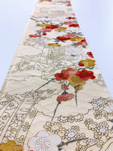 画像をギャラリービューアに読み込む, 御所車に枝花模様総波地紋【シュッケニ】