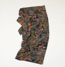 画像をギャラリービューアに読み込む, 色紙に花鳥・御所車模様【シュッケニ】