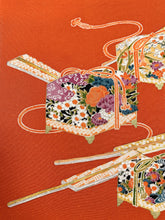 画像をギャラリービューアに読み込む, 手箱に扇模様斑点地紋【シュッケニ】