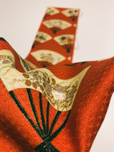 画像をギャラリービューアに読み込む, 扇面に秋草模様付け下げ小紋総麻地紋
