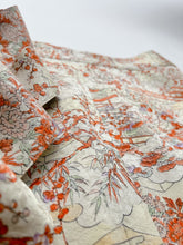 画像をギャラリービューアに読み込む, 屏風に花鳥模様総葉地紋