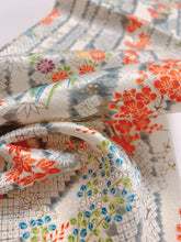 画像をギャラリービューアに読み込む, 縦模様草花点地紋【シュッケニ】