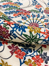 画像をギャラリービューアに読み込む, 家屋に草花模様総紗綾地紋【シュッケニ】