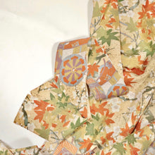 画像をギャラリービューアに読み込む, 御所車に枝梅・楓模様金彩【ギャザータイプ】