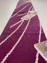 画像をギャラリービューアに読み込む, 扇に草花模様総流水地紋【シュッケニ】