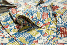 画像をギャラリービューアに読み込む, 家屋に草花模様総斑点地紋