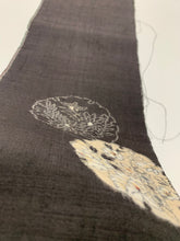 画像をギャラリービューアに読み込む, 雪輪の花模様織り出し手織り紬【M】