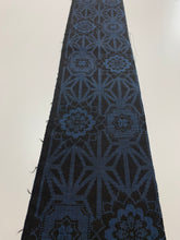 画像をギャラリービューアに読み込む, 麻の葉に華紋織り出し本場泥大島紬着物5マルキ【L】