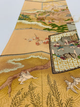 画像をギャラリービューアに読み込む, 屏風に時代人物風景模様【シュッケニ】