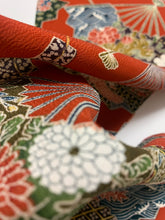 画像をギャラリービューアに読み込む, 扇に波・花・古典柄模様【L】