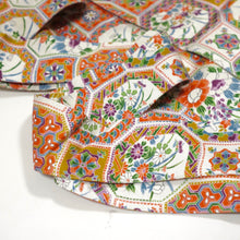 画像をギャラリービューアに読み込む, 蜀江に草花尽くし模様【シュッケニ】