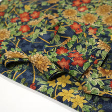 画像をギャラリービューアに読み込む, 菊に桔梗模様総紗綾型地紋【シュッケニ】