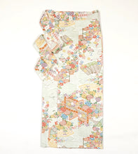 画像をギャラリービューアに読み込む, 扇に草花模様【シュッケニ】