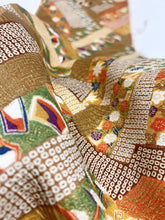 画像をギャラリービューアに読み込む, 短冊に花古典柄総地紋