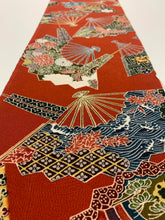 画像をギャラリービューアに読み込む, 扇に波・花・古典柄模様【L】