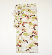 画像をギャラリービューアに読み込む, 金通し扇地紋に扇模様【シュッケニ】