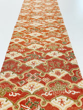 画像をギャラリービューアに読み込む, 雪輪青海波に花模様手織り節紬【L】