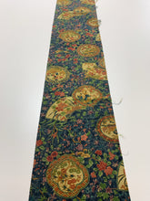 画像をギャラリービューアに読み込む, 草木染絵皿に草花・時代人物模様(証紙あり)【シュッケニ】※丈76㎝