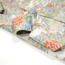 画像をギャラリービューアに読み込む, 水辺に花・鳥風景模様【シュッケニ】