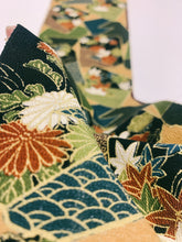 画像をギャラリービューアに読み込む, 色紙に花・古典柄上代紬