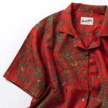 画像をギャラリービューアに読み込む, 唐花模様手織り真綿紬【L】