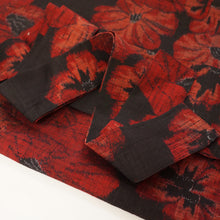 画像をギャラリービューアに読み込む, 手織り節紬・洋花模様【シュッケニ】