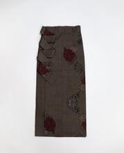 画像をギャラリービューアに読み込む, 変わり色紙に抽象画模様織り出し本場泥大島紬(5マルキ)