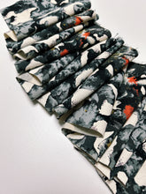 画像をギャラリービューアに読み込む, 抽象枝墨模様金彩あり【ギャザータイプ】