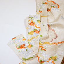 画像をギャラリービューアに読み込む, 地紙地紋の草花模様【タックタイプ】※化繊