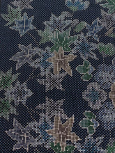 画像をギャラリービューアに読み込む, 菊に楓模様織り出し本場泥大島紬5マルキ【S】