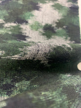 画像をギャラリービューアに読み込む, 森林模様織り出し手織り真綿紬着物【M】