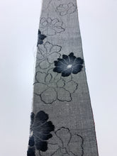 画像をギャラリービューアに読み込む, 花模様織り出し手織り真綿紬【M】
